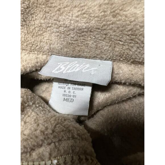 Vintage Blair Cats Kittens Jacket Coat Fleece Zip Women’s Sz M Brown Tan - Picture 8 of 10